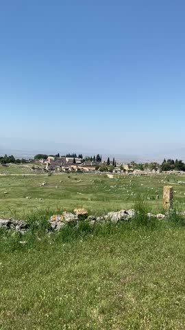 Hierapolis, Ancient Roman city, Ancient Greek and Greece archaeological ruins site in Turkiye