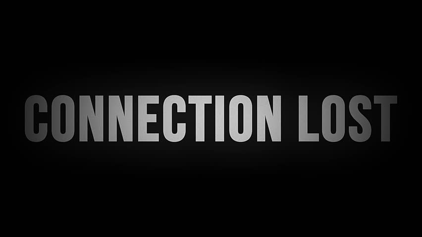 Connection Lost Text Burning Animation for Glitch, Error Screens, and Tech Videos 4K