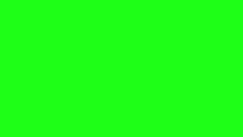 Circular icon representing the national flag of Cuba, featuring blue and white stripes and a red triangle with a white star, set against a vibrant chroma key green screen for easy compositing.
