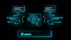 AI search interface with neural network connections and circuit pathways. Intelligent search engine technology with glowing blue nodes and data flow on dark background - Powered by Shutterstock - Get 15% off with code: PIKWIZARD15