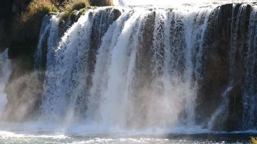 The Krka waterfalls in Krka National Park in Croatia, Europe