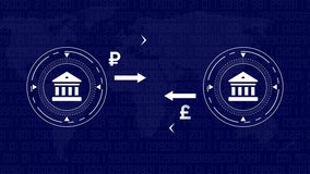 Global Currency Exchange Concept Bank Transfer International Finance Transaction Digital Data Background with Currency Symbols and Arrows Illustrating Money Flow and Financial Transactions - Powered by Shutterstock - Get 15% off with code: PIKWIZARD15
