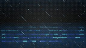 Digital Data Stream Matrix Like Numbers, Tech Abstract Cyber Theme. A dark blue digital background full of flowing numbers and matrix style lines, creating a high tech, futuristic atmosphere. - Powered by Shutterstock - Get 15% off with code: PIKWIZARD15