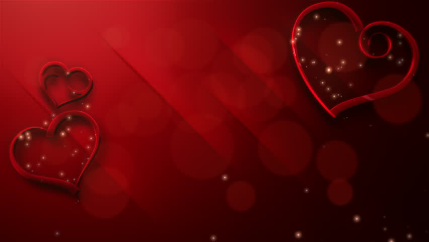refined crimson hearts enhanced by glittering background and graceful curves