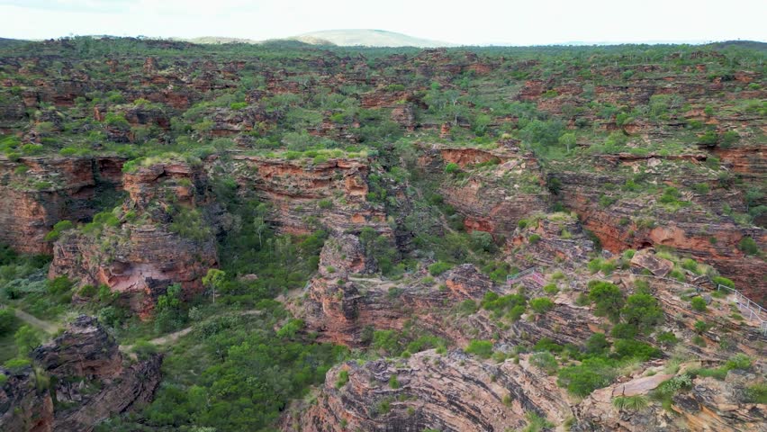 Flying over the Mirima Rocks in Western Ausralia