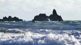 Epic Ireland sea storm sea stacks and waves Copper Coast Waterford - Powered by Shutterstock - Get 15% off with code: PIKWIZARD15