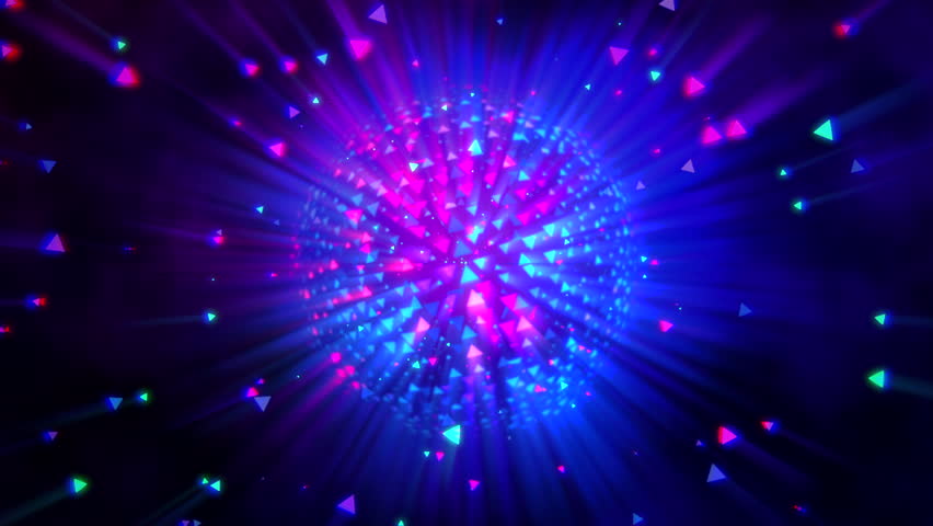 sparkling neon globe decorated with confetti and lively hues for festivities