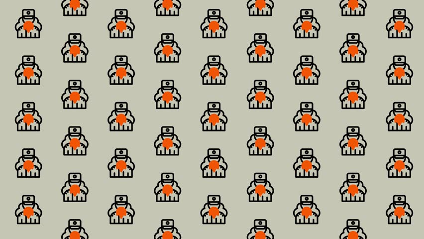 A seamless pattern featuring pixelated robots, perfect for tech-themed backgrounds, gaming designs, and digital art projects. Ideal for websites, apps, and print materials.