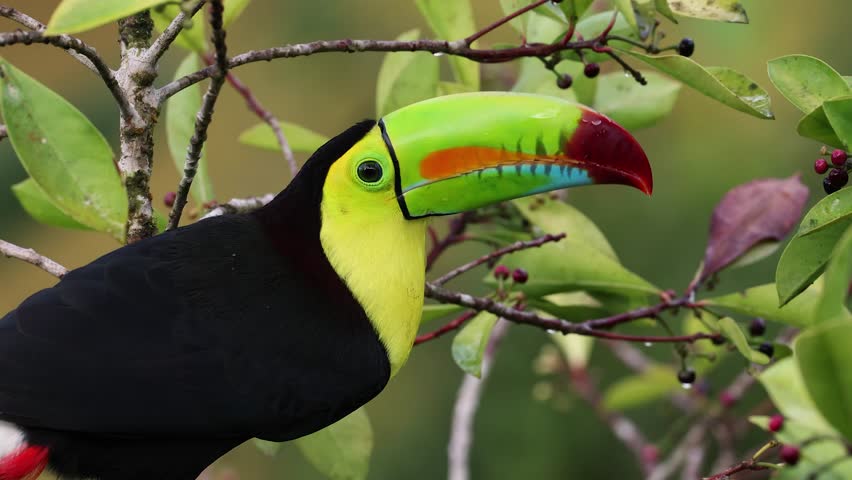 Toucan in the rainforest of Costa Rica 