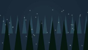 Enchanted snowy forest with saturated deep greens and glowing warm fairy lights drifting between trees - Powered by Shutterstock - Get 15% off with code: PIKWIZARD15