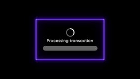 Digital transaction processing screen showing a successful payment approved notification, modern fintech interface, secure online payment confirmation. Processing transaction and payment approved. - Powered by Shutterstock - Get 15% off with code: PIKWIZARD15
