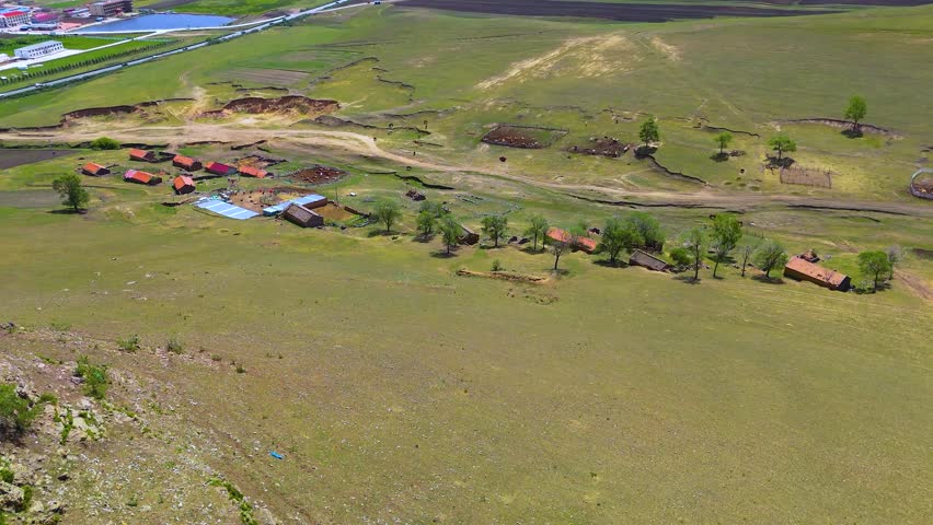Fengning Cloud Grassland Hebei Scenic Highway Through Prairie Aerial