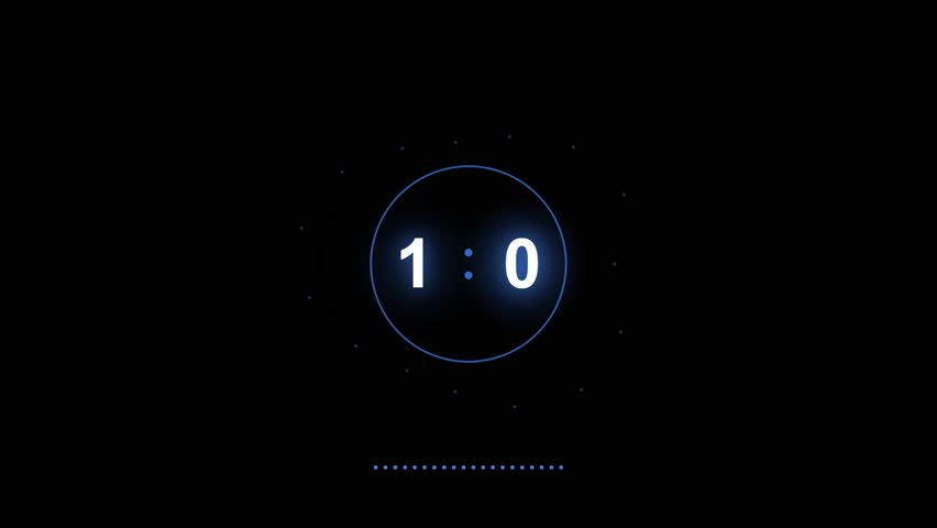 Modern Minimal Countdown Timer Animation | Clean Flip Clock Timer | 10-Second Digital Timer Video.