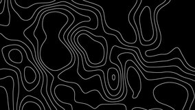 Abstract Topographic Contour Lines Pattern on Black Background 4k animation video - Powered by Shutterstock - Get 15% off with code: PIKWIZARD15