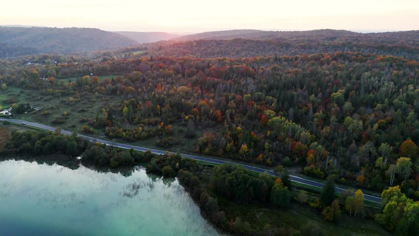 Aerial view of Lac de d