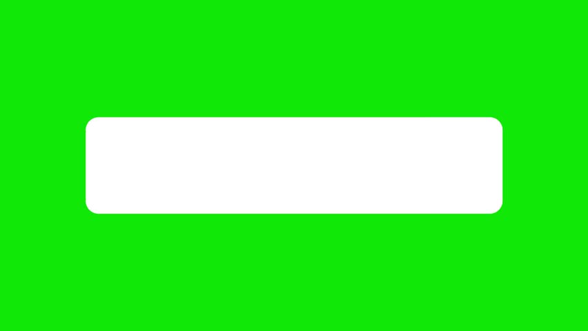 simple white box or rectangle shape animation on green screen simple shape lower third box animation square to rectangle transition shape animation