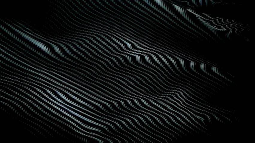 Abstract Black Carbon Fiber Texture With Flowing Pattern