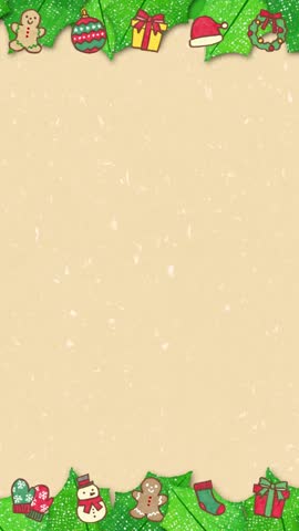 Christmas frame animation (Vertical 9:16)
