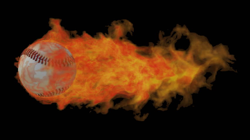Flaming baseball 