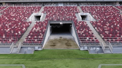 Aerial Drone View of Luzhniki Stadium in Moscow