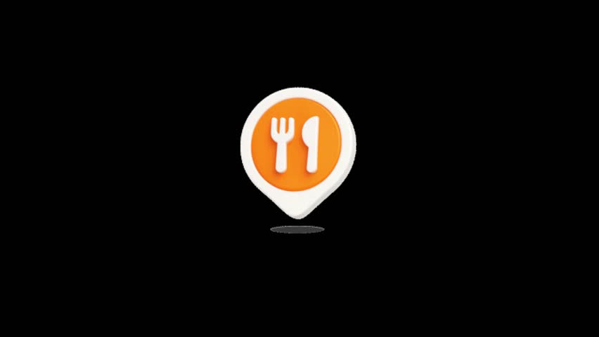 Sticker Animation Motion Graphic Template Clip on Black Background, High Resolution Ultra High Definition 4K Video Overlay for Promo and Design