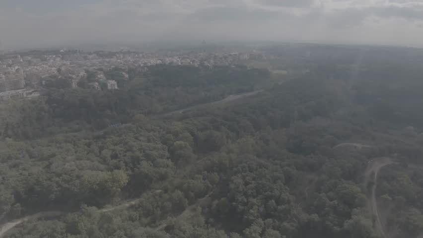 Flying Rome and Vatican in Italy