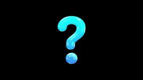 Shiny blue question mark on a transparent background. Suitable for digital design layouts, websites, educational materials, and social media posts. - Powered by Shutterstock - Get 15% off with code: PIKWIZARD15