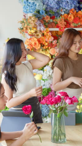 Candid VDO series of flower arrangement