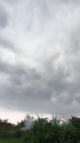 
video of cloudy skies and clouds about to rain and trees