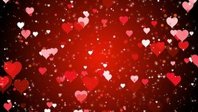 Romantic Floating Hearts Love Background Animation. Red Hearts Flying Valentine Love Motion. - Powered by Shutterstock - Get 15% off with code: PIKWIZARD15