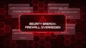 Security Breach Error Message featuring a pop-up animation showing a system warning alert on a dark tech UI. Great for tech videos, tutorials, cybersecurity themes, and digital interfaces. - Powered by Shutterstock - Get 15% off with code: PIKWIZARD15