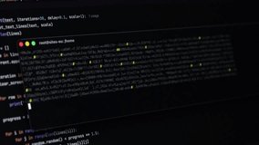 Close-up view of fragmented computer code shows deprecated status and highlights network monitoring for cybersecurity, representing data security and server maintenance - Powered by Shutterstock - Get 15% off with code: PIKWIZARD15