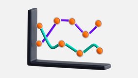 Animated 3D Line Graph Business Analytics and Data Visualization Concept Video - Powered by Shutterstock - Get 15% off with code: PIKWIZARD15