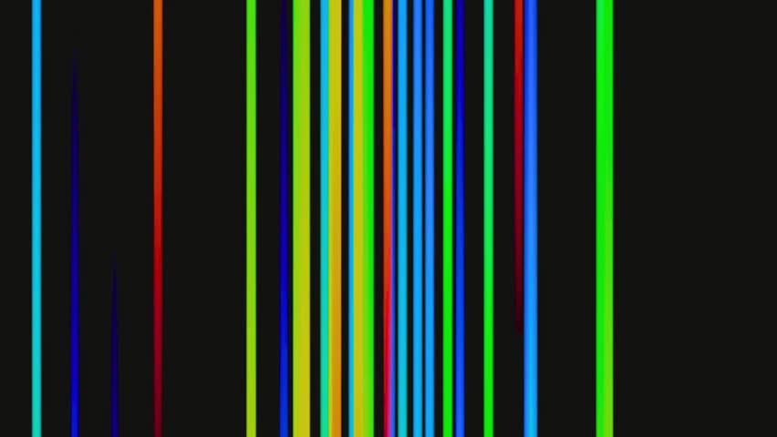 Vibrant Neon Lines Glitch Animation