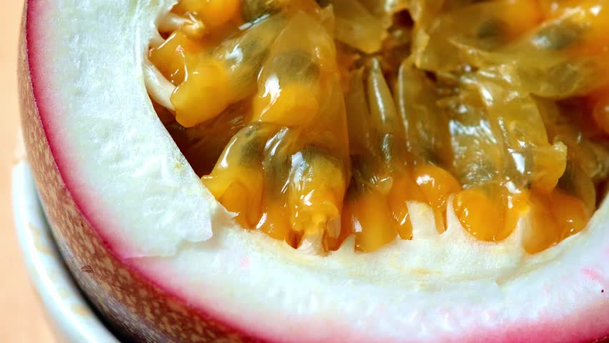 Close-up of ripe passion fruit	