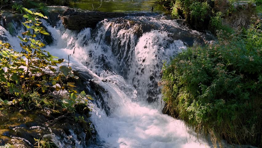 The Krka waterfalls in Krka National Park in Croatia, Europe