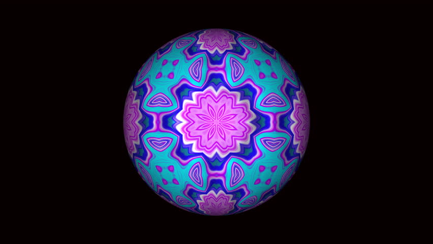 3D animation of moving colored textured balls