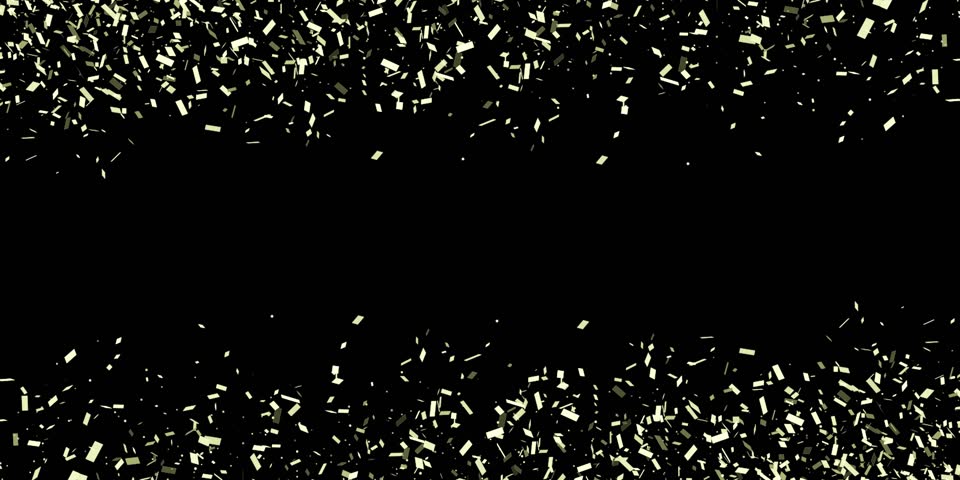 Golden particles moving in slow motion on black background 4k footage, Gold litters footage, particles moving footage, gold glitters footage, particles explosion. Animation video transparent backgroun