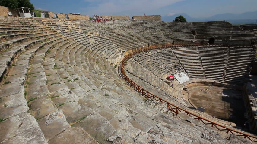 ancient amphitheater in Pamukkale Turkey