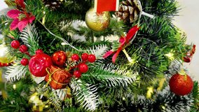 Christmas cafe atmosphere video with Christmas tree, Santa Claus, snow and white bear. 4k resolution. - Powered by Shutterstock - Get 15% off with code: PIKWIZARD15