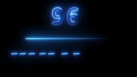  Neon level up animation. Next level -96 animation.  Next level number animation. Gaming level up animation. - Powered by Shutterstock - Get 15% off with code: PIKWIZARD15