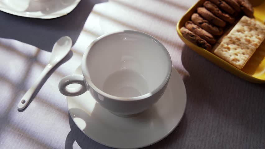 Rich Brewed Coffee Slowly Pours Into A Cup, Creating A Warm Aroma and Gentle Atmosphere that Brings Comfort, Focus, and Calm To The Early Hours Of The Day