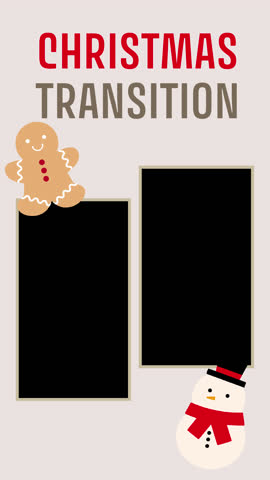 Pack of Christmas ornaments transition (Vertical 9:16)