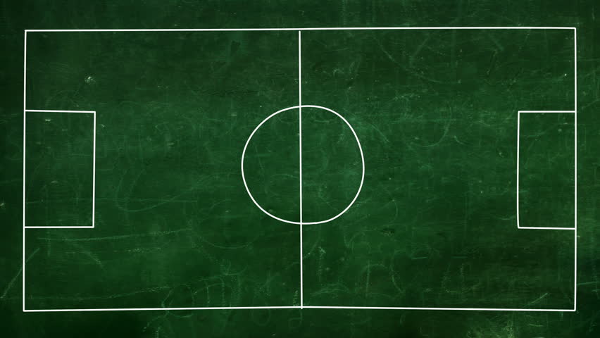 Whiteboard Soccer trainer explaining match tactics to soccer team.	
