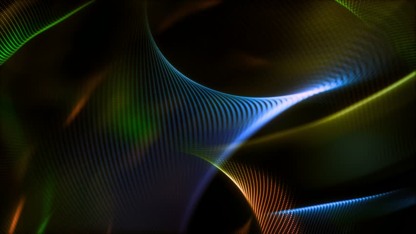 Digital Network Mesh Video, Abstract Technology Wave Background 4K