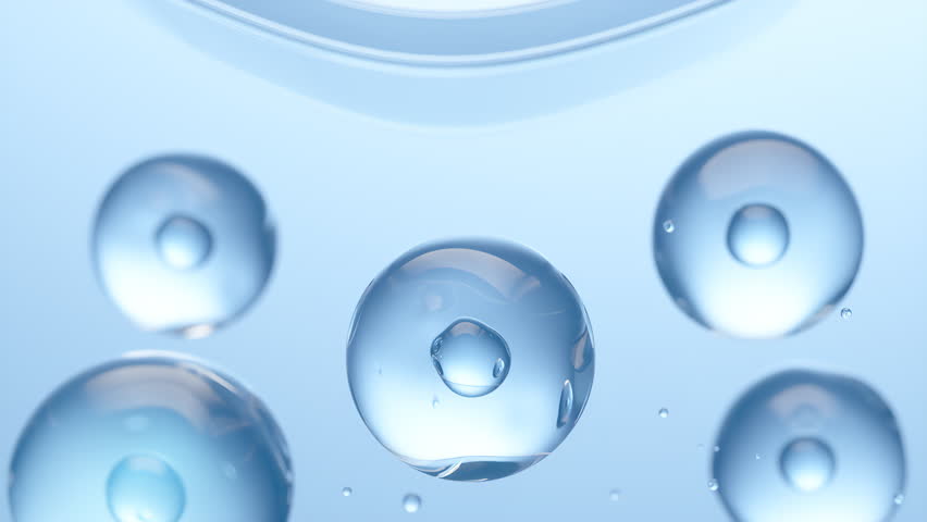 Skin cells aligning to show skin firmness 3d animation for beauty and skin care products.