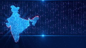 Digital India Map of India Futuristic economy finance currency 3D Map flags. circuit board artificial intelligence travel, world markets political economic events network, global Business technology - Powered by Shutterstock - Get 15% off with code: PIKWIZARD15