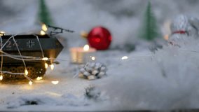 WWII Half-Track Model in a Christmas LED Diorama - Powered by Shutterstock - Get 15% off with code: PIKWIZARD15