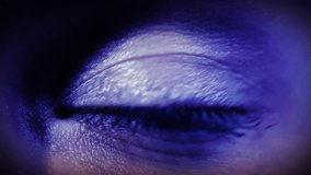 Blue digital eye biometric data. Future innovation face identification hi-tech technology. surveillance retina ID protection persons, control security accesses. dna system, technology. 3D Illustration - Powered by Shutterstock - Get 15% off with code: PIKWIZARD15