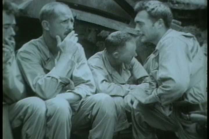 1940s - American troops in the Philippines during World War Two.